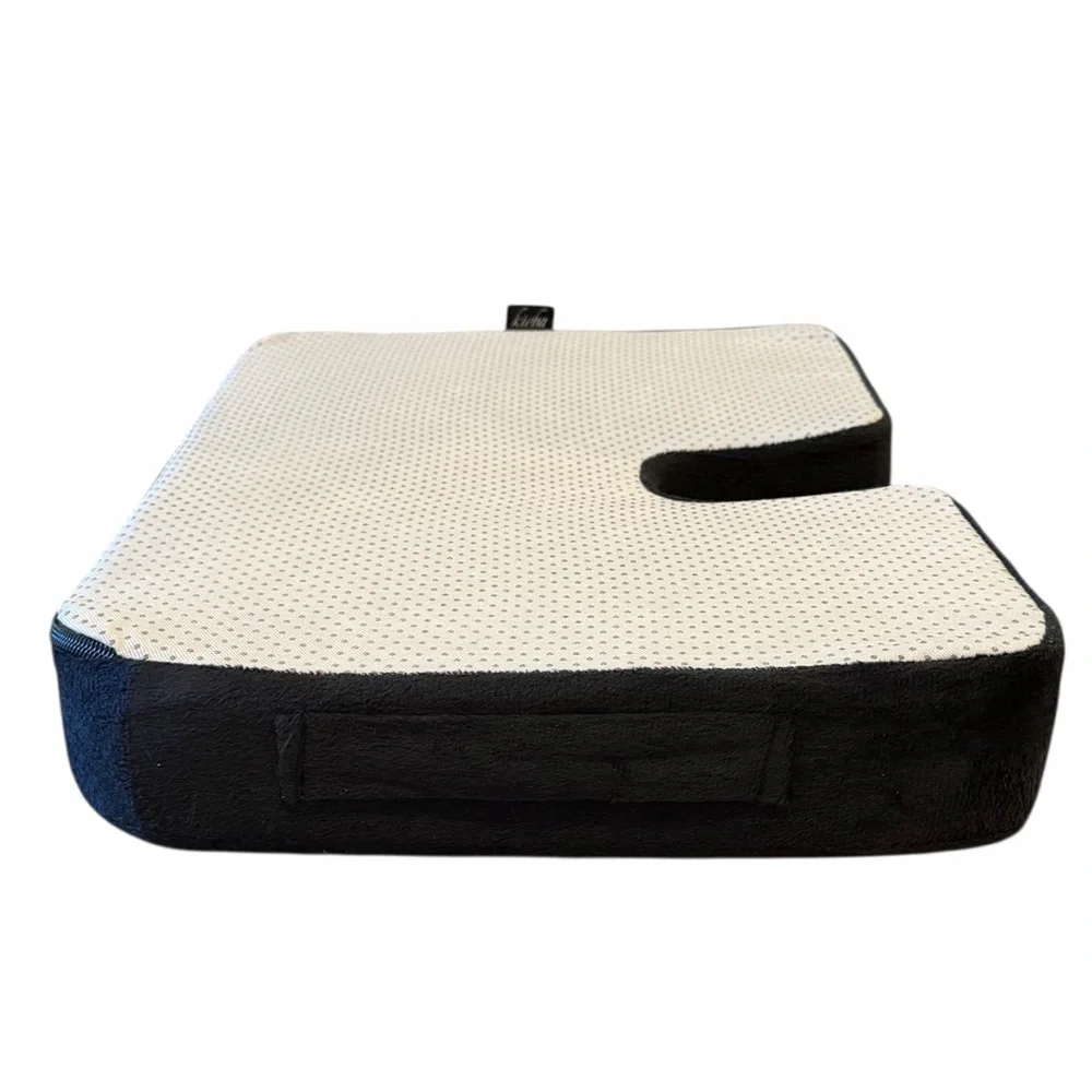 Kieba Gray & Black Memory Foam Cocyx Seat Cushion Orthopedic Tailbone Pillow